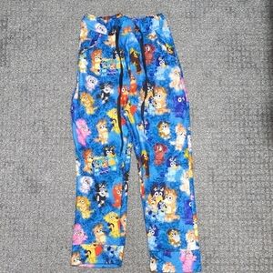 Kids Bluey And Friends Stretch Yoga Pants Size L/XL